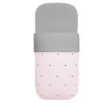 3510 Sacos para Capazo Edén Piqué Rosa Bordado Bodoques Gris