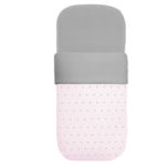 3543 Sacos para Capazo Denís Piqué Rosa Bordado Topitos Gris