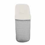 3229 Sacos de Silla Ariel Piqué Gris Bordado Estrellitas Crudo