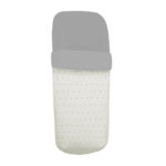 3288 Sacos de Silla Joss Polipiel Crudo Bordado Estrellitas Gris