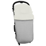 3240 Sacos de Silla Denís Piqué Gris Bordado Topitos Crudo