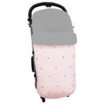 3210 Sacos de Silla Edén Piqué Rosa Bordado Bodoques Gris