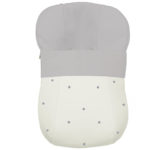 1303 Sacos Grupo Cero Edén Piqué Crudo Bordado Bodoques Gris
