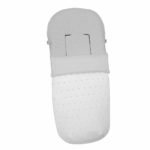 3233 Sacos de Silla Denís Piqué Blanco Bordado Topitos Gris