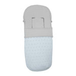 3287 Sacos de Silla Joss Polipiel Celeste Bordado Estrellitas Gris