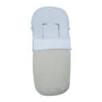 3291 Sacos de Silla Joss Polipiel Gris Bordado Estrellitas Celeste