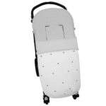3200 Sacos de Silla Edén Piqué Blanco Bordado Bodoques Gris