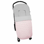 3232 Sacos de Silla Ariel Piqué Rosa Bordado Estrellitas Gris