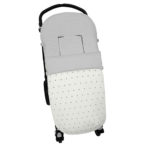3297 Sacos de Silla Remy Polipiel Crudo Bordado Topitos Gris