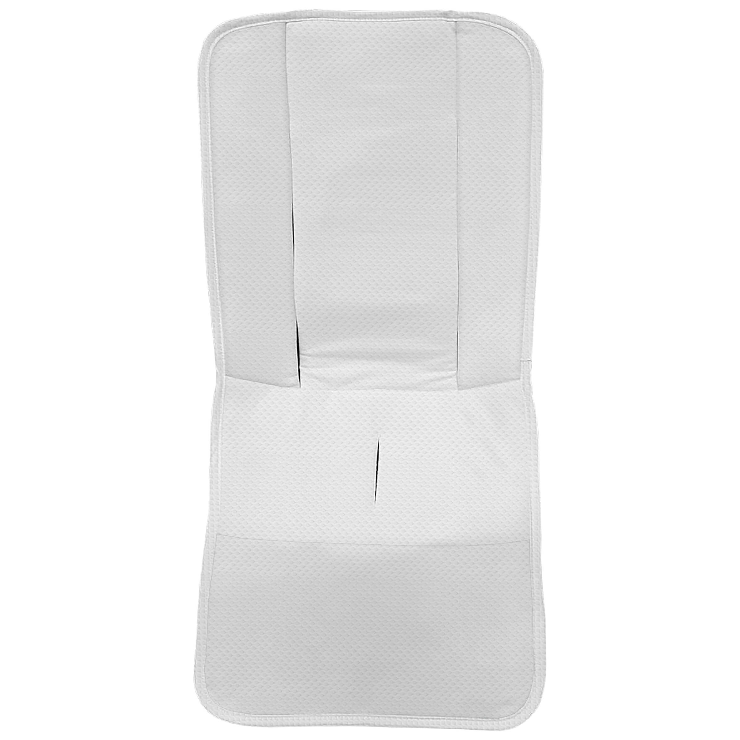 Funda Recta para Silla en tejido de algodón Piqué Napoles Blanco