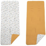 2473 Colchoneta Reversible Serker Mariquitas Mostaza
