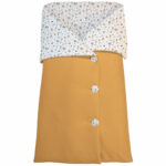 4072 Saco Capazo Arrullo Serker Mariquitas Mostaza