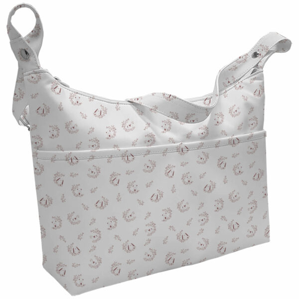 Bolso en tejido estampado impermeable modelo barco diseño Florencia maquillaje