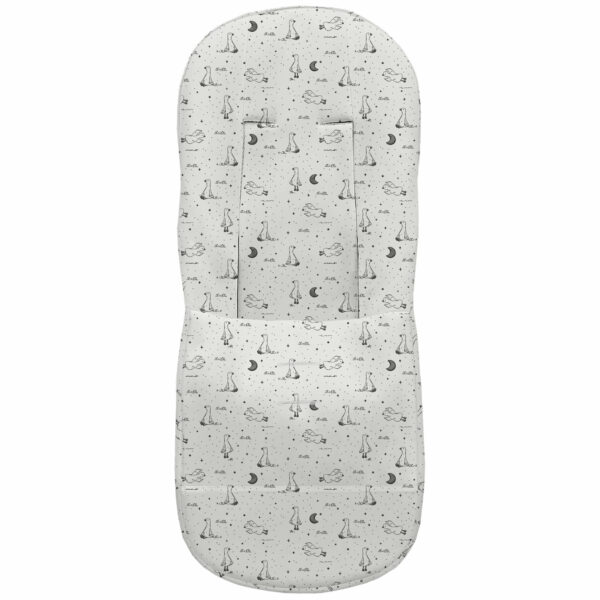 Funda para silla en tejido piqué estampado modelo básica diseño Lucca gris marengo