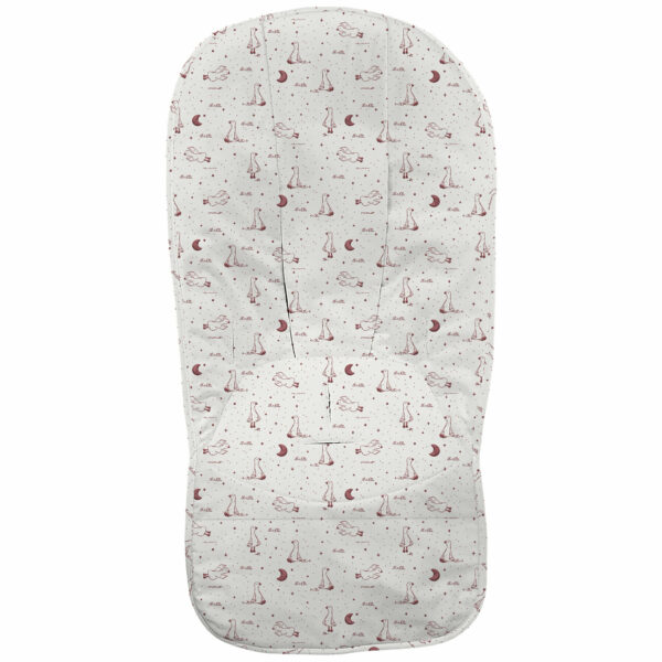 Funda para silla en tejido piqué estampado modelo global diseño Lucca maquillaje