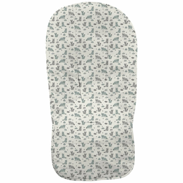 Funda para silla en tejido piqué estampado modelo global diseño Verona verde-Marsella verde-Jessie verde