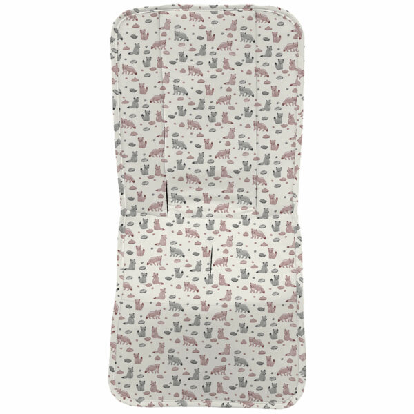 Funda para silla en tejido piqué estampado modelo recta diseño Praga maquillaje-Marsella maquillaje-Jessie maquillaje