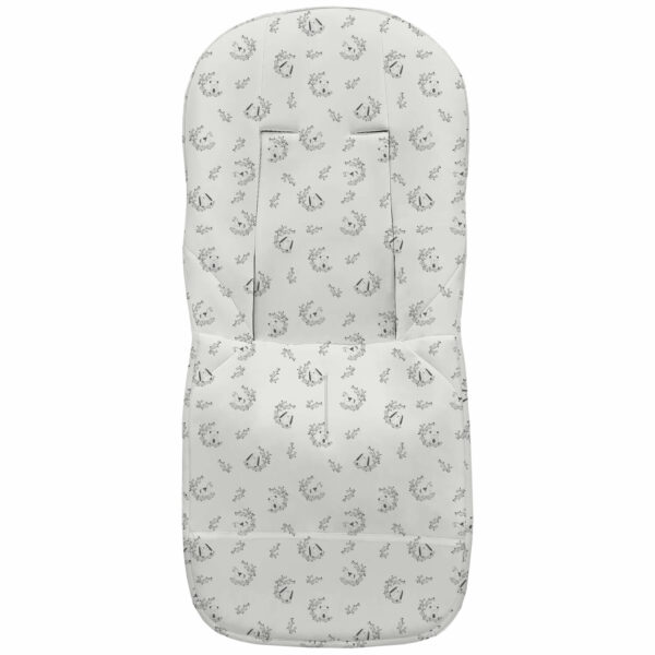 Funda para silla en tejido piqué estampado modelo universal diseño Florencia gris-Galileo gris