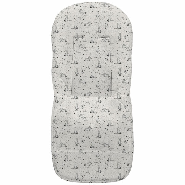 Funda para silla modelo universal en tejido piqué estampado Siena gris