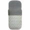 Saco capazo en tejido estampado impermeable diseño Verona gris interior en pelo gris marengo