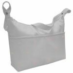 1585 Bolsos Mel Napoles Gris Bordado Bodoques Rosa