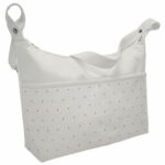1540 Bolsos Ariel Piqué Crudo Bordado Estrellitas Tostado