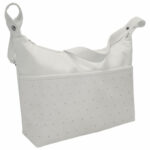 1550 Bolsos Denís Piqué Crudo Bordado Topitos Gris