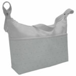 1555 Bolsos Denís Piqué Gris Bordado Topitos Gris