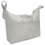1621 Bolsos Jade Polipiel Crudo Bordado Estrellas Celeste