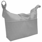 1646 Bolsos Remy Polipiel Gris Bordado Topitos Crudo