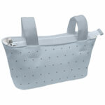1632 Bolsos Joss Polipiel Celeste Bordado Estrellitas Gris
