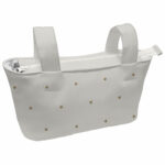 1612 Bolsos Mel Polipiel Crudo Bordado Bodoques Tostado