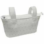 1642 Bolsos Remy Polipiel Crudo Bordado Topitos Gris
