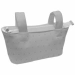 1647 Bolsos Remy Polipiel Gris Bordado Topitos Gris