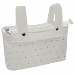 1633 Bolsos Joss Polipiel Crudo Bordado Estrellitas Gris
