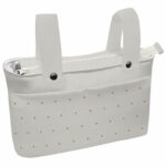1643 Bolsos Remy Polipiel Crudo Bordado Topitos Tostado