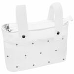 1573 Bolsos Mel Napoles Blanco Bordado Bodoques Gris