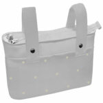 1583 Bolsos Mel Napoles Gris Bordado Bodoques Crudo