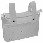 1533 Bolsos Cris Piqué Gris Bordado Estrellas Gris