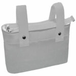 1553 Bolsos Denís Piqué Gris Bordado Topitos Celeste