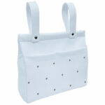 1574 Bolsos Mel Napoles Celeste Bordado Bodoques Gris