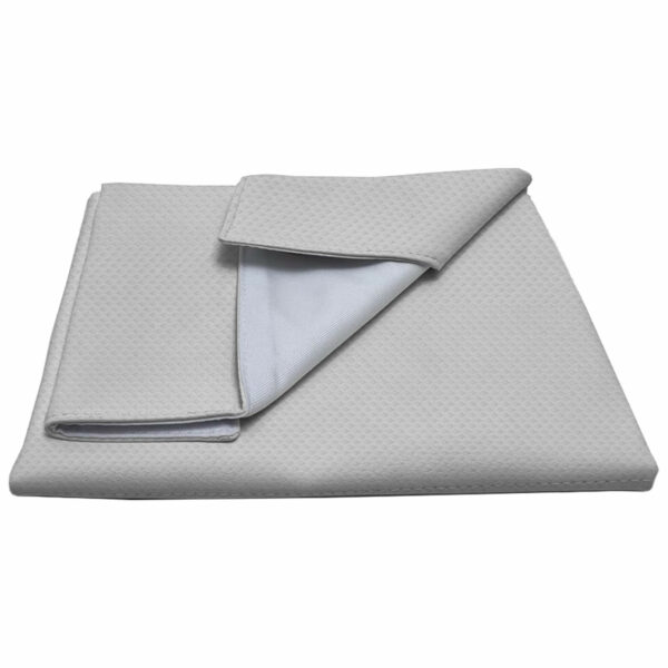 Cambiador ideal para el bolso y en casa en tejido napoles de algodón en color gris