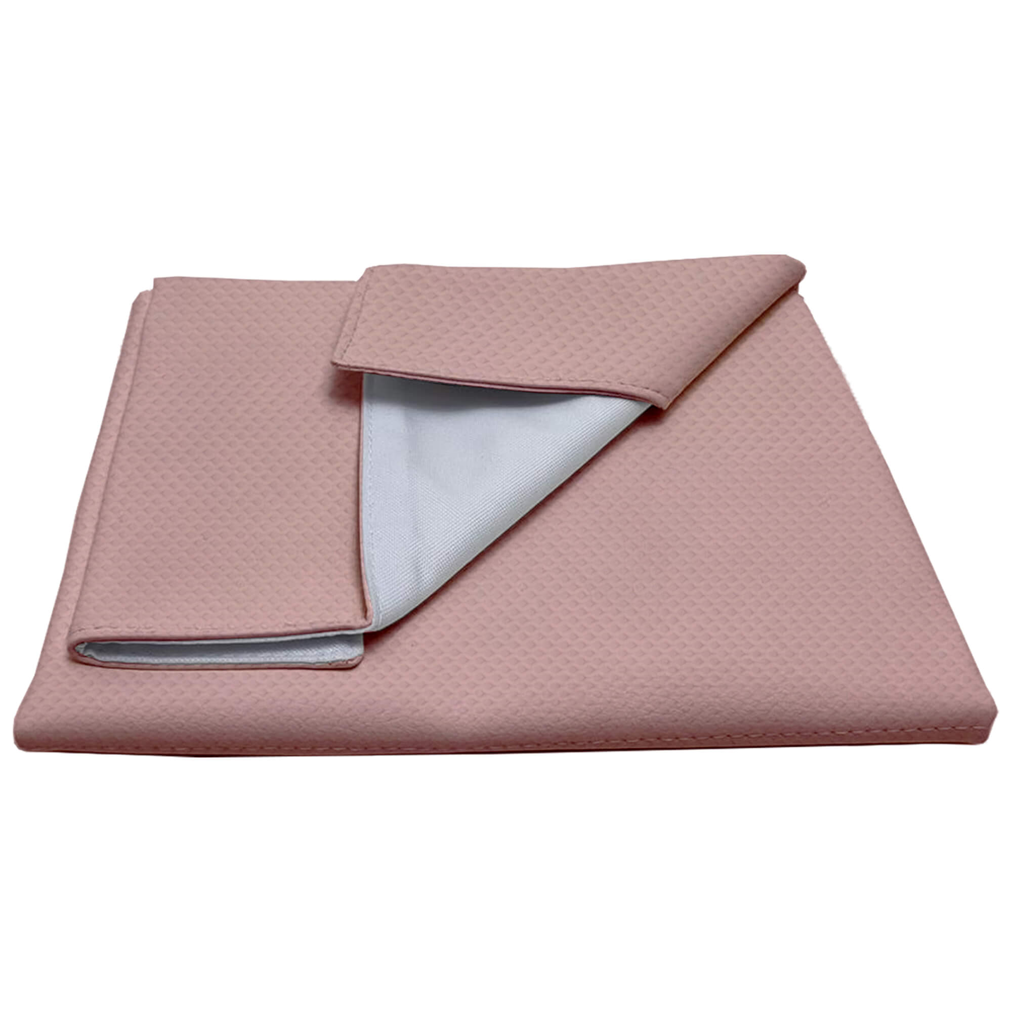 Cambiador ideal para el bolso y en casa en tejido napoles de algodón en color maquillaje