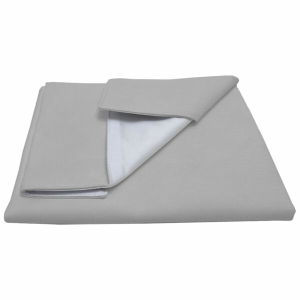 Cambiador ideal para el bolso y en casa en tejido piqué de algodón en color gris