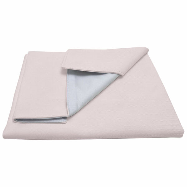 Cambiador ideal para el bolso y en casa en tejido piqué de algodón en color rosa