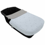 5402 Colchas Capazo Edén Piqué Celeste Bordado Bodoques Gris