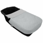5430 Colchas Capazo Ariel Piqué Gris Bordado Estrellitas Gris