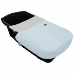 5504 Colchas Capazo Alex Polipiel jaretas Celeste Puntilla y Topitos Celeste