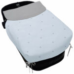 5413 Colchas Capazo Cris Piqué Celeste Bordado Estrellas Gris