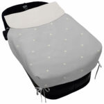 5407 Colchas Capazo Edén Piqué Gris Bordado Bodoques Crudo